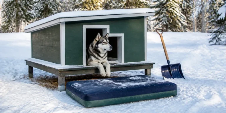 Outside Dog House for Winter