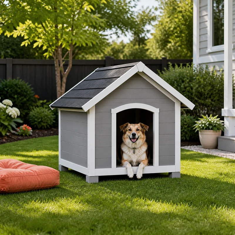 Insulated outdoor dog house