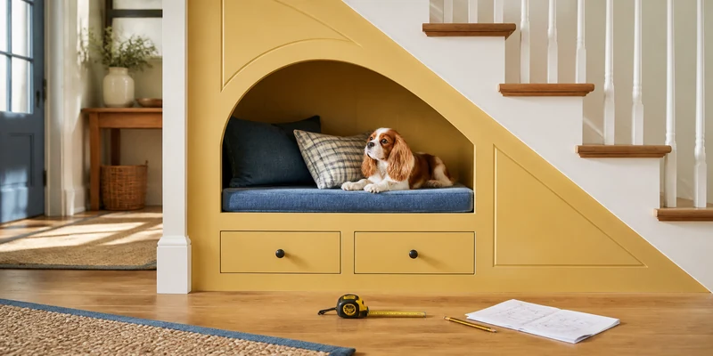 Dog Nook Under the Stairs