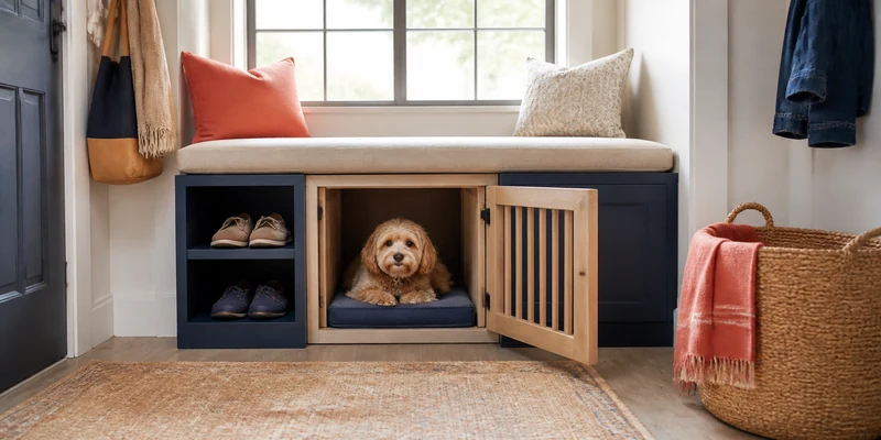 Hidden Dog Crate Ideas