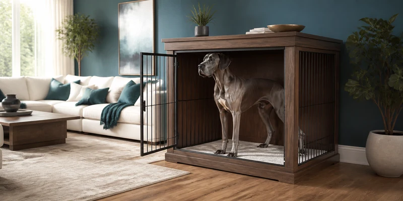 Large Dog Crate Furniture That Actually Fits Big Dogs